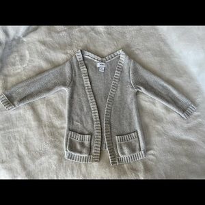Toddler Girls Gray Cardigan